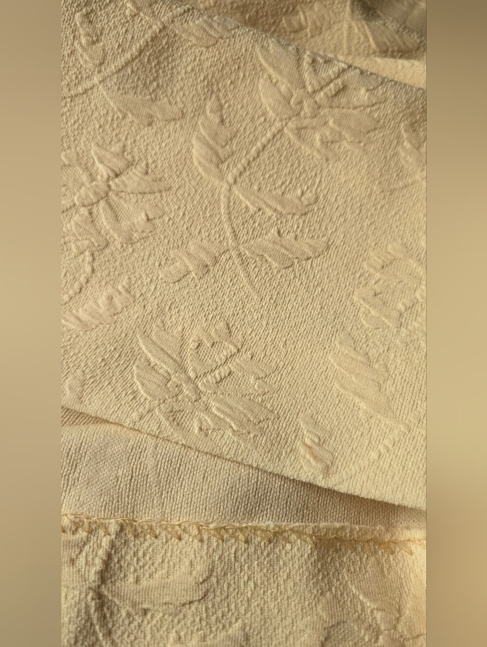 Vintage Hand made Daisy Embossed Maxi Dress - Picture 9 of 13